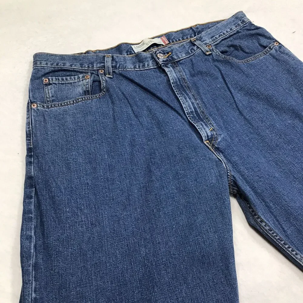 NWT LEVIS 569 Jean Men 40X30 Loose Straight 2008 NOS Medium Wash Wide Leg